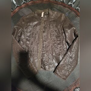 Women's Brown Leather Jacket